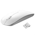 Wireless Ultra-thin Laser 2.4GHz Mouse - White